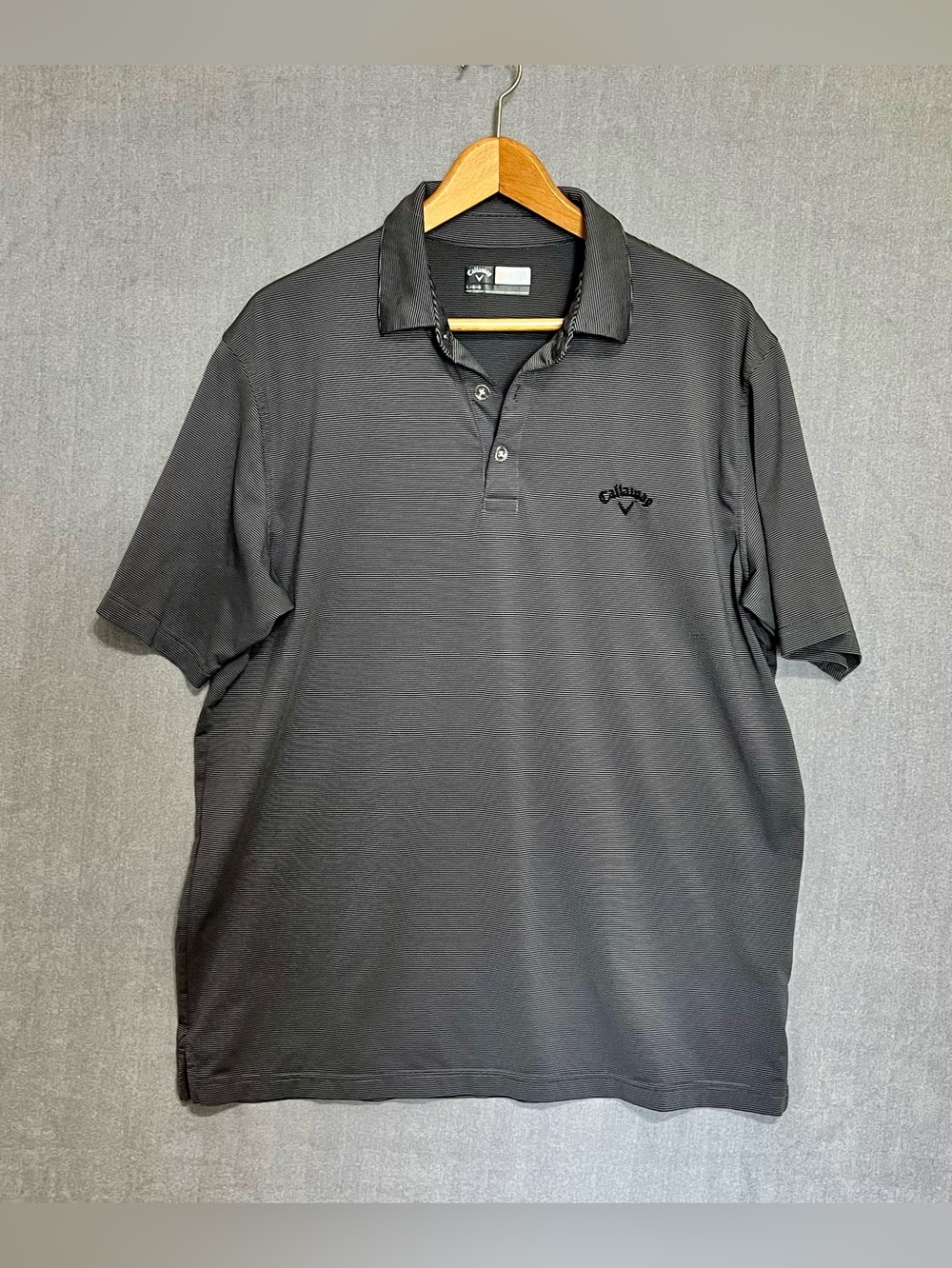Callaway Opti-Dri Golf Polo Men's Charcoal Black Performance Polo Shirt